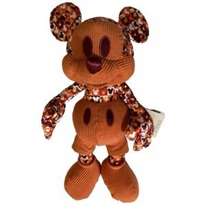 NWT Mickey Mouse Memories Orange Corduroy Soft Toy Series 7 of 12